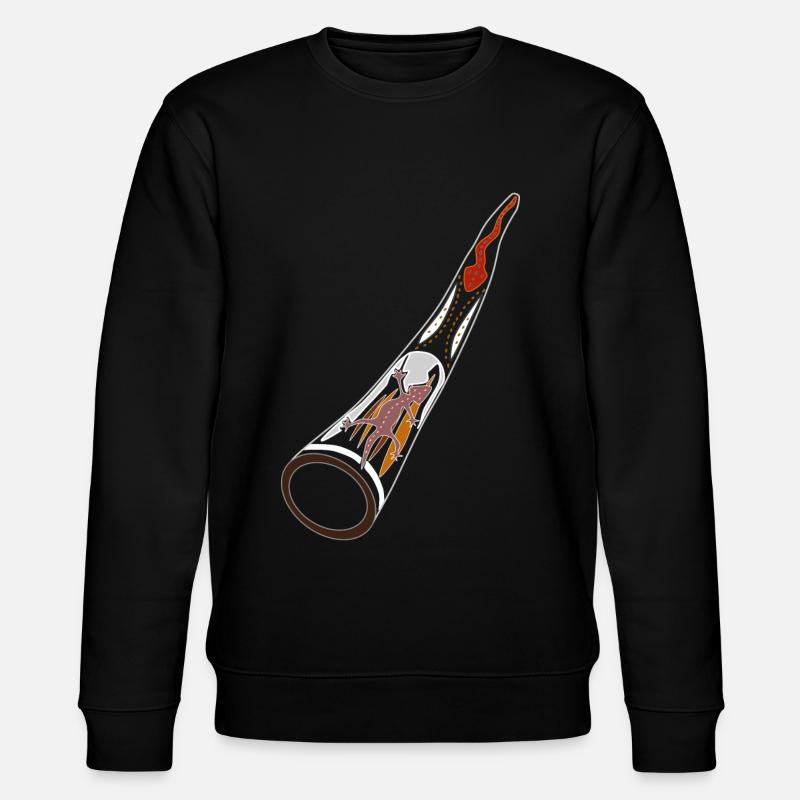 Didgeridoo Didjeridu - Stanley/Stella CHANGER Unisex Organic Sweatshirt - black
