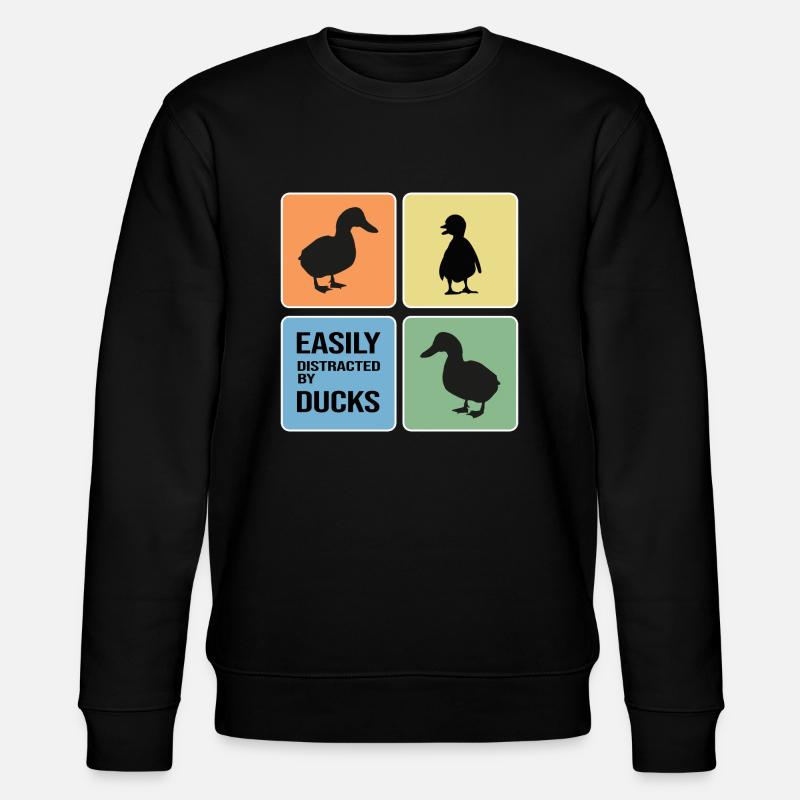 Collection canard Amants canard Erpel - Sweat bio CHANGER Stanley/Stella Unisexe - noir