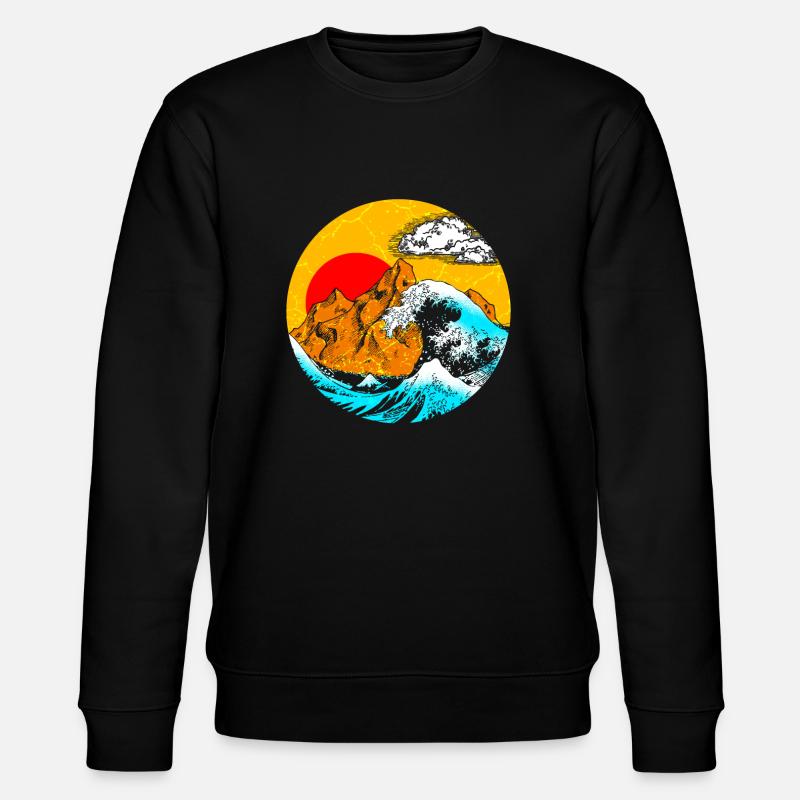 Japanische Kunst - Stanley/Stella Unisex Bio-Sweatshirt CHANGER - Schwarz