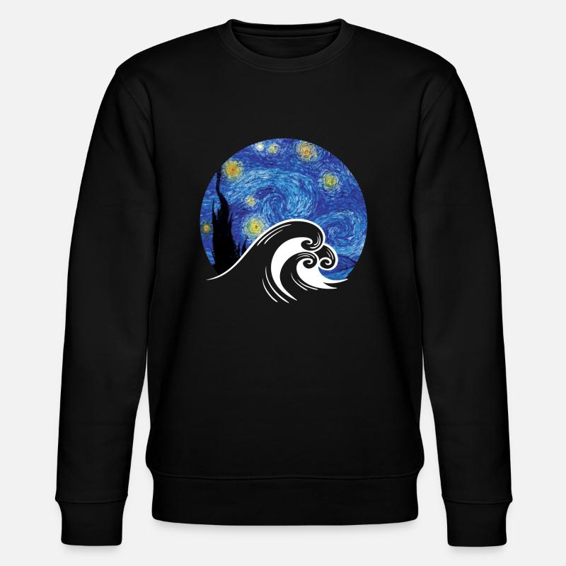 Van Gogh - Stanley/Stella Unisex Bio-Sweatshirt CHANGER  - Schwarz