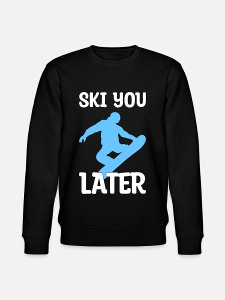 Ski you later gift - Stanley/Stella CHANGER Unisex Organic Sweatshirt - black