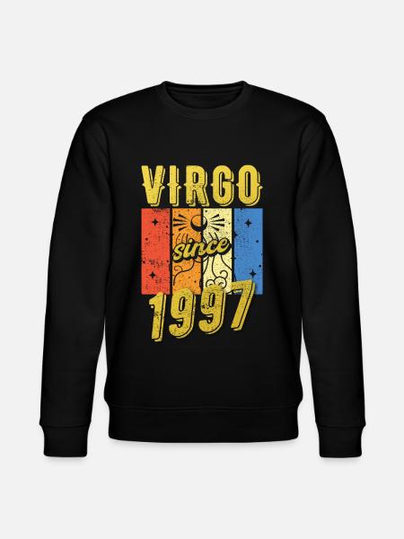 Virgo 1997 Zodiac Birthday Gift - Stanley/Stella CHANGER Unisex Organic Sweatshirt - black