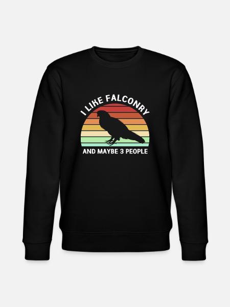 Falconry Chirp Falcon - Stanley/Stella CHANGER Unisex Organic Sweatshirt - black