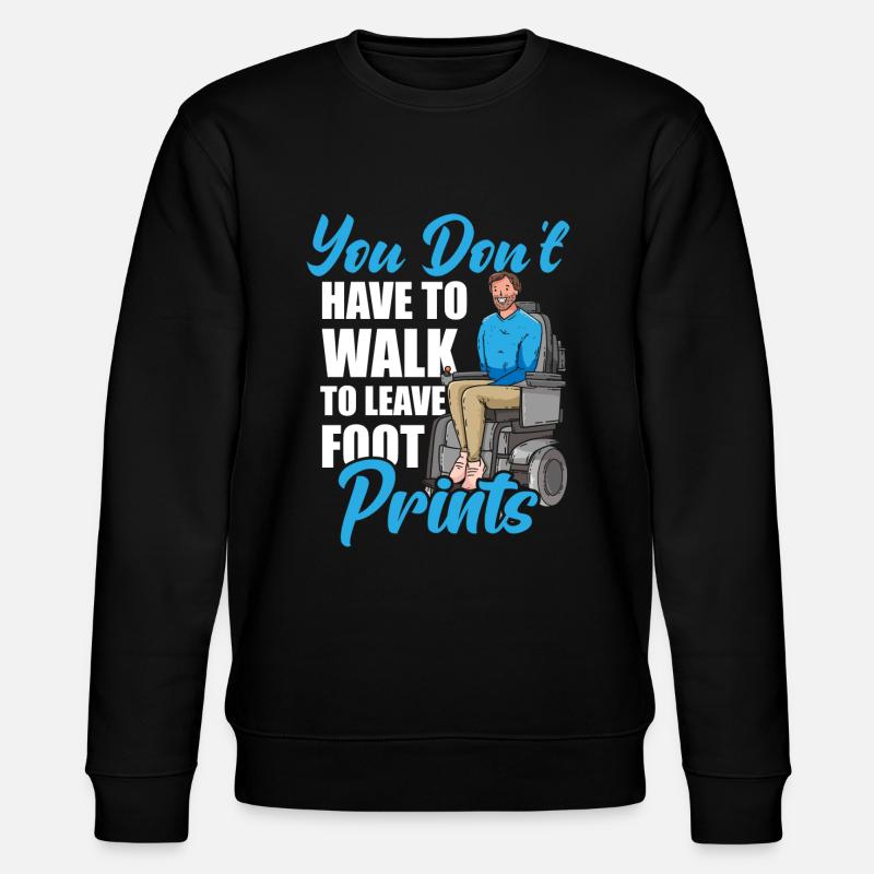 Disabled wheelchair users Irony - Stanley/Stella CHANGER Unisex Organic Sweatshirt - black