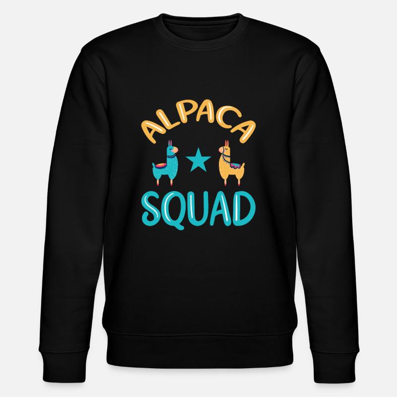 Alpaca Squad Alpaka - Stanley/Stella CHANGER Unisex Organic Sweatshirt - black
