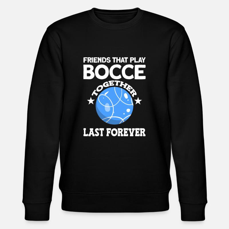 Boccia Boule Petanque - Stanley/Stella Unisex Bio-Sweatshirt CHANGER  - Schwarz
