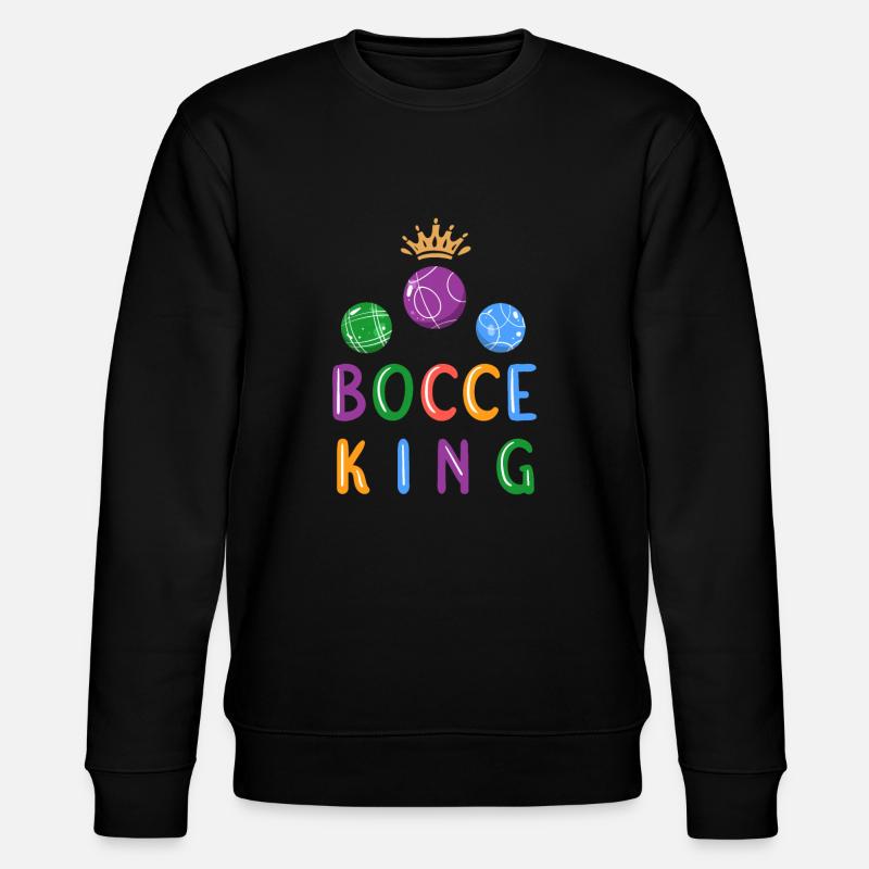 Boccia Boule Petanque - Stanley/Stella Unisex Bio-Sweatshirt CHANGER  - Schwarz
