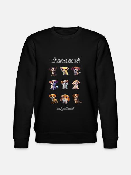 Doggos - Stanley/Stella CHANGER Unisex Organic Sweatshirt - black