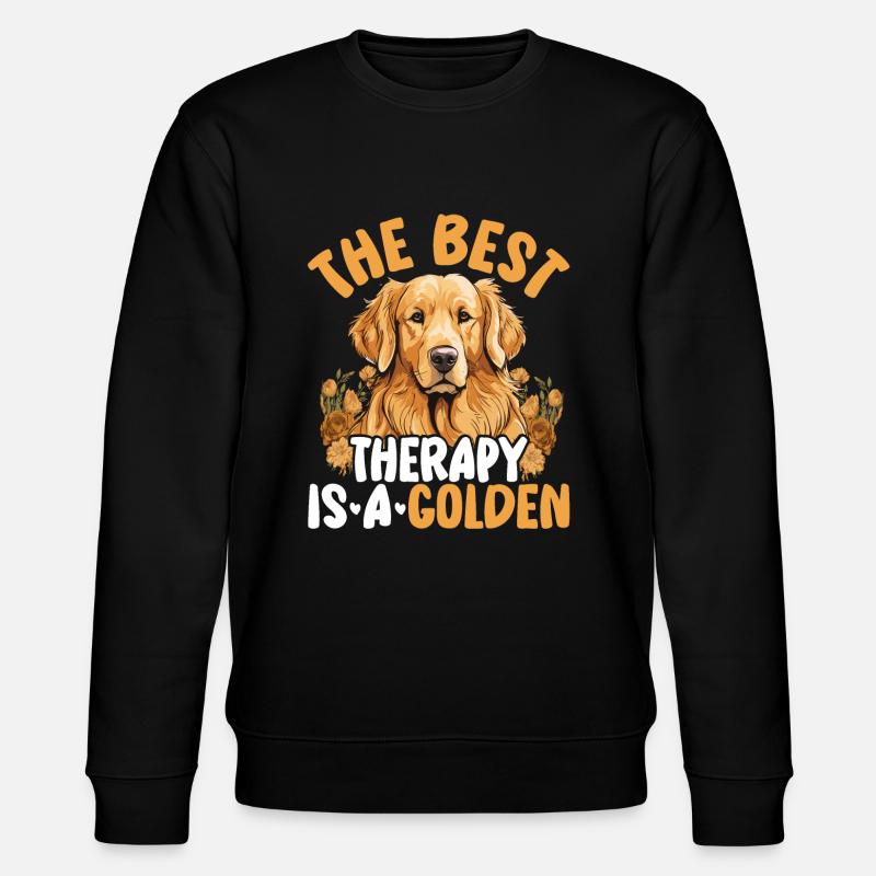 Liebe zu Hunden - Stanley/Stella Unisex Bio-Sweatshirt CHANGER  - Schwarz