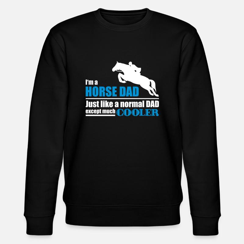 papa cheval - cheval papa - Sweat bio CHANGER Stanley/Stella Unisexe - noir
