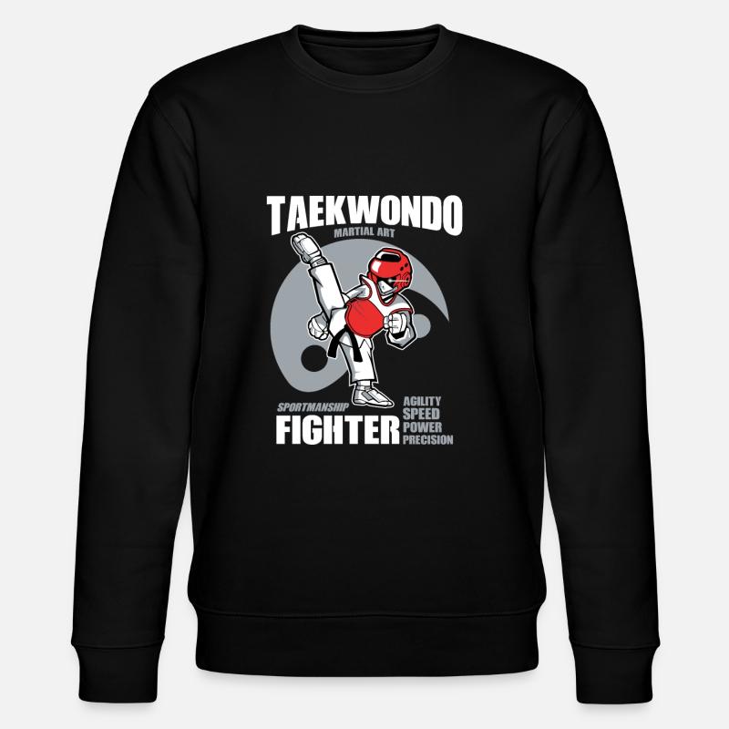Taekwando Kämpfer - Stanley/Stella Unisex Bio-Sweatshirt CHANGER  - Schwarz