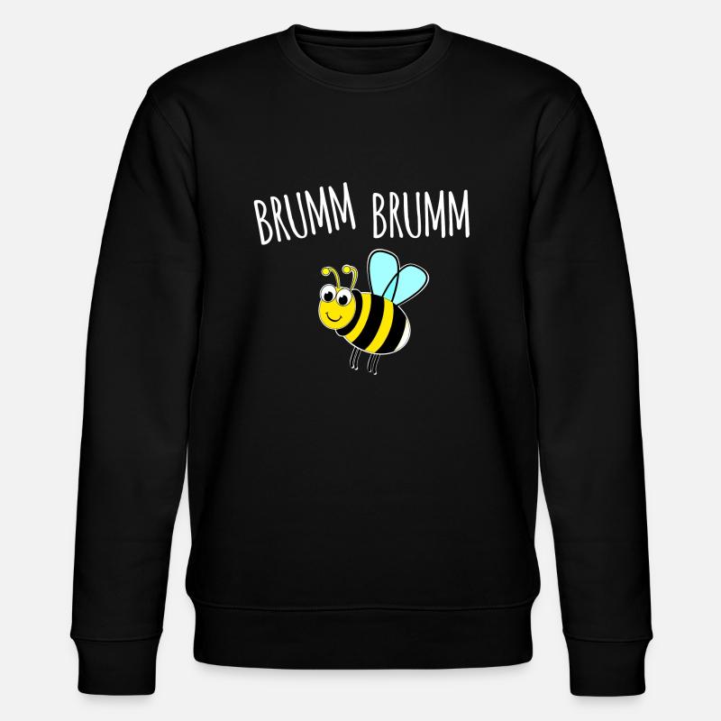 Brumm Brumm Hummel - Stanley/Stella Unisex Bio-Sweatshirt CHANGER - Schwarz