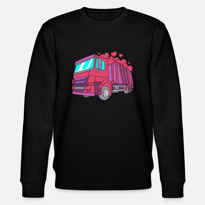 Mülleimer Müllwagen Müllauto Müllmann - Stanley/Stella Unisex Bio-Sweatshirt CHANGER - Schwarz