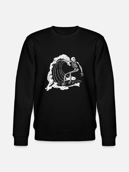 Skull surfer - Stanley/Stella CHANGER Unisex Organic Sweatshirt - black