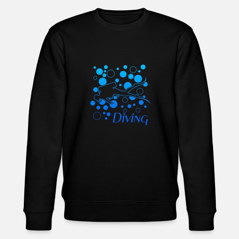 Diving - Stanley/Stella Unisex Bio-Sweatshirt CHANGER  - Schwarz
