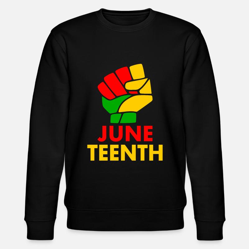 juneteenth - Stanley/Stella Unisex Bio-Sweatshirt CHANGER  - Schwarz