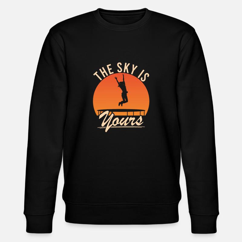 Trampolin - The sky is yours - Stanley/Stella Unisex Bio-Sweatshirt CHANGER  - Schwarz