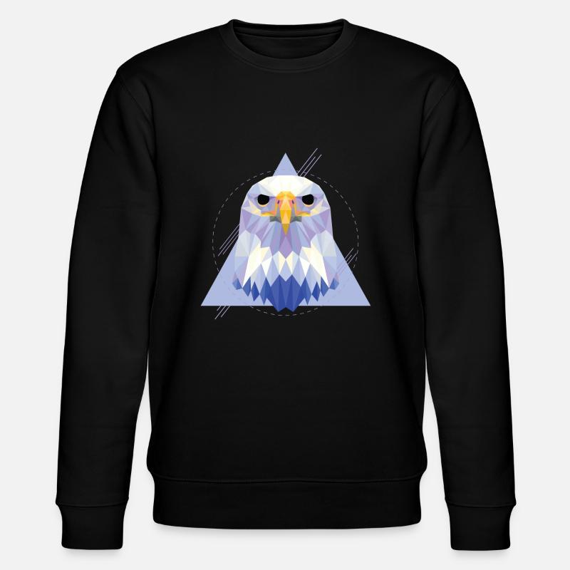 Geometric eagle - Stanley/Stella CHANGER Unisex Organic Sweatshirt - black
