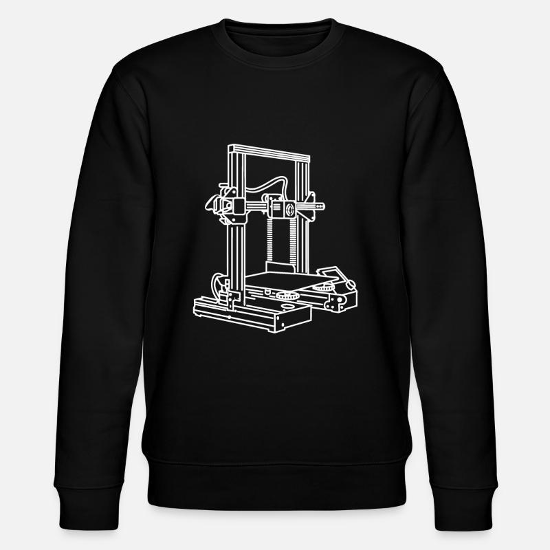 3D Drucker - Stanley/Stella Unisex Bio-Sweatshirt CHANGER  - Schwarz