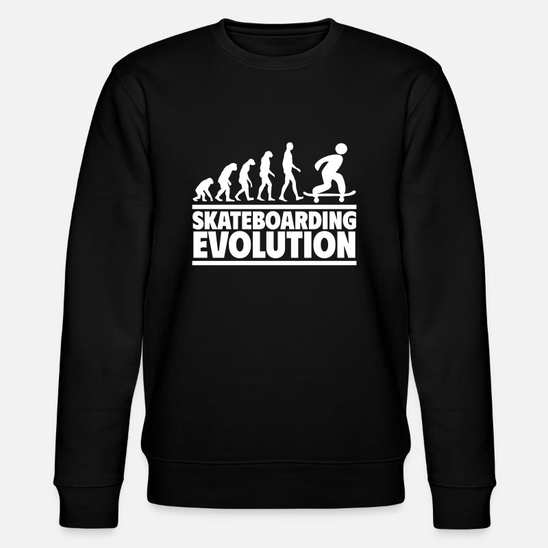 Évolution du skateboard - Sweat bio CHANGER Stanley/Stella Unisexe - noir