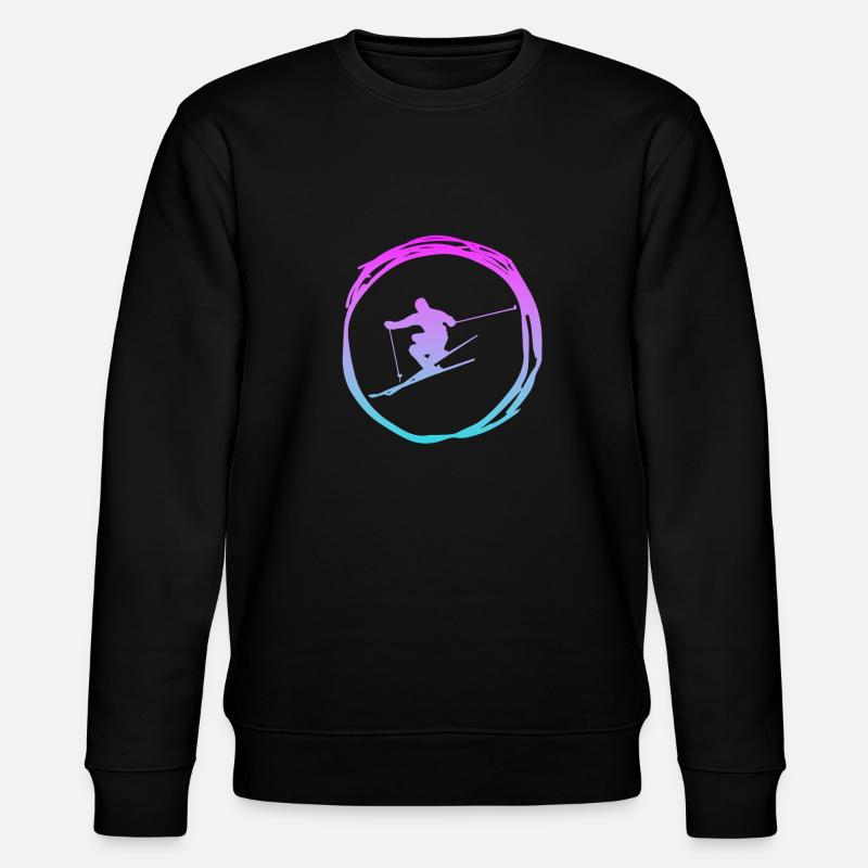Ski, skiing, ski fahren - Stanley/Stella Unisex Bio-Sweatshirt CHANGER  - Schwarz