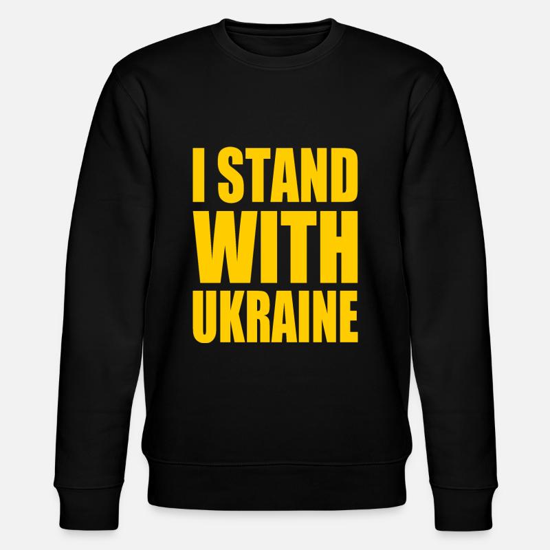 I stand with ukraine - Sweat bio CHANGER Stanley/Stella Unisexe - noir