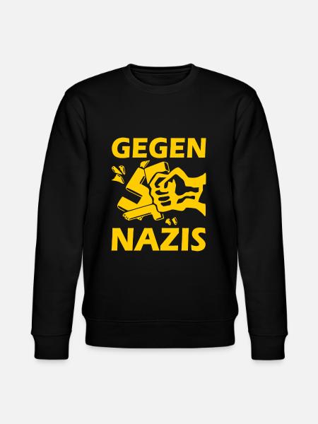 Gegen nazis - Stanley/Stella Unisex Bio-Sweatshirt CHANGER - Schwarz