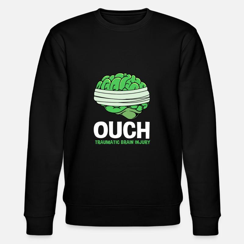 Schädel-Hirn-Trauma Schädelhirntrauma Autounfall - Stanley/Stella Unisex Bio-Sweatshirt CHANGER  - Schwarz