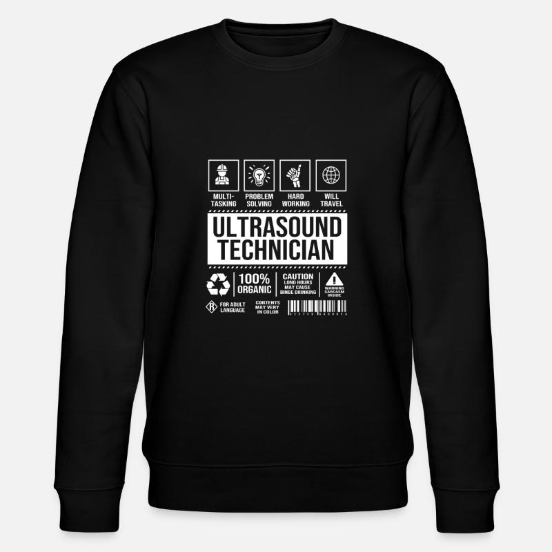 Ultrasonic Technician Ultrasonic Technician - Stanley/Stella CHANGER Unisex Organic Sweatshirt - black