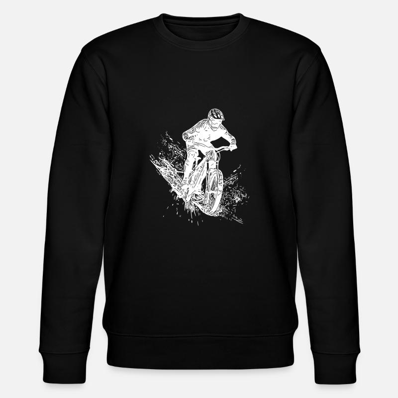 Schlamm Mountainbiker Outdoor Abfahrt - Stanley/Stella Unisex Bio-Sweatshirt CHANGER - Schwarz