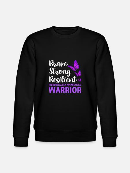Fibromyalgia Fibro - Stanley/Stella CHANGER Unisex Organic Sweatshirt - black