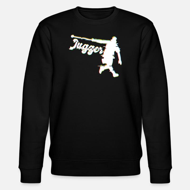 Glitched Lustiges Jugger - Stanley/Stella Unisex Bio-Sweatshirt CHANGER - Schwarz
