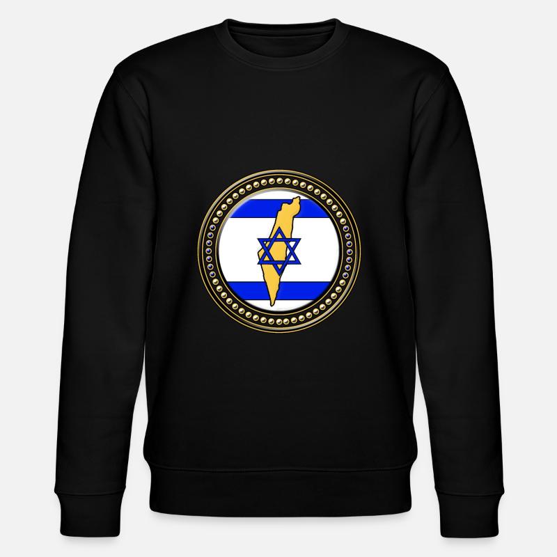 Carte du drapeau d'Israël - Sweat bio CHANGER Stanley/Stella Unisexe - noir