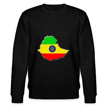 Ethiopie Carte du drapeau de l'Ethiopie - Sweat bio CHANGER Stanley/Stella Unisexe - noir - Devant - Nik (191cm) & Marisol (170cm)