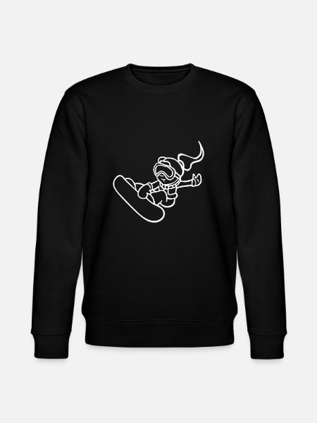 Snowboard - Snowboarder - Stanley/Stella CHANGER Unisex Organic Sweatshirt - black