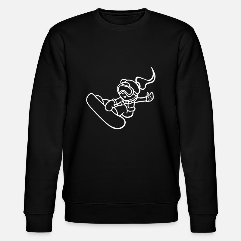 Snowboard - Snowboarderin - Stanley/Stella Unisex Bio-Sweatshirt CHANGER - Schwarz