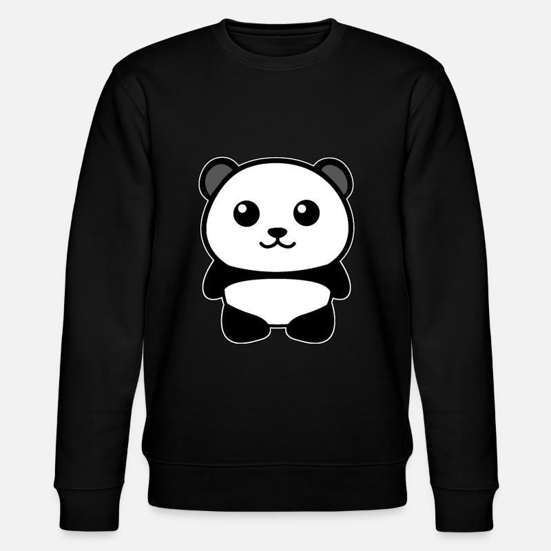 Panda - Stanley/Stella Unisex Bio-Sweatshirt CHANGER  - Schwarz