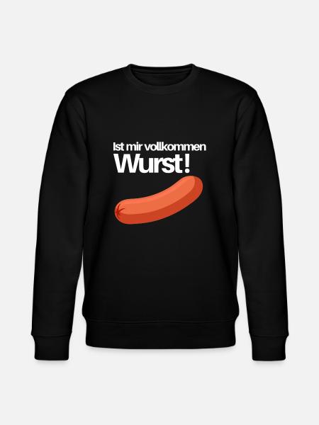 ist mir wurst - Stanley/Stella Unisex Bio-Sweatshirt CHANGER - Schwarz