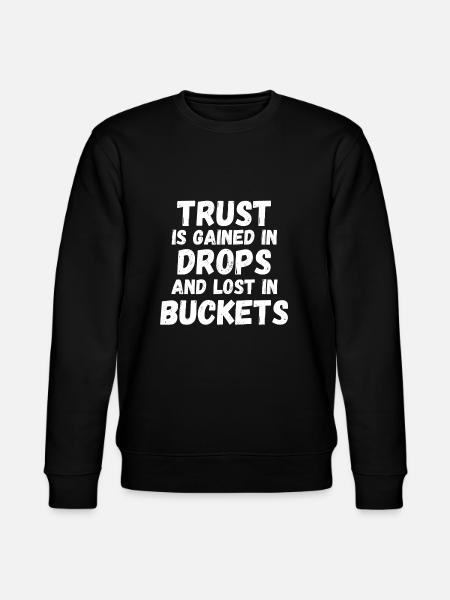 Trust - Stanley/Stella Unisex Bio-Sweatshirt CHANGER  - Schwarz