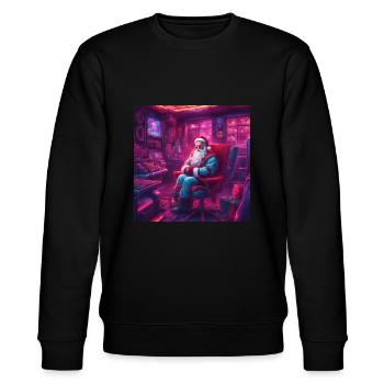 Gaming noël - Noël avec une différence - Sweat bio CHANGER Stanley/Stella Unisexe - noir - Devant - Nik (191cm) & Marisol (170cm)