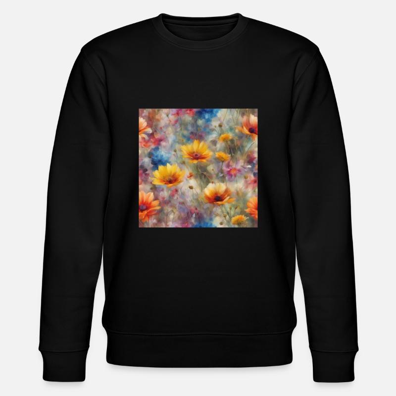 Mer de fleurs - Sweat bio CHANGER Stanley/Stella Unisexe - noir