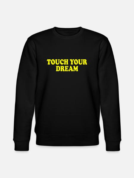 touch your dream - Stanley/Stella CHANGER Unisex Organic Sweatshirt - black
