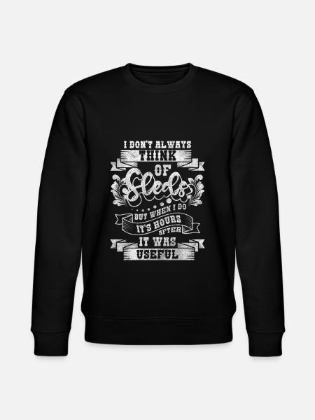 Tobogganing Snow Winter Holidays - Stanley/Stella CHANGER Unisex Organic Sweatshirt - black