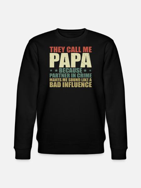 Perfect Gift for Dad - Stanley/Stella CHANGER Unisex Organic Sweatshirt - black