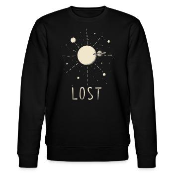 Lost - Stanley/Stella Unisex Bio-Sweatshirt CHANGER  - Schwarz - Vorne - Nik (191cm) & Marisol (170cm)