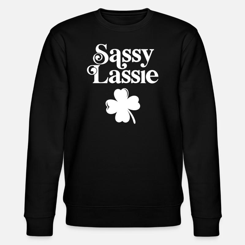 Freche Lassie - Stanley/Stella Unisex Bio-Sweatshirt CHANGER  - Schwarz