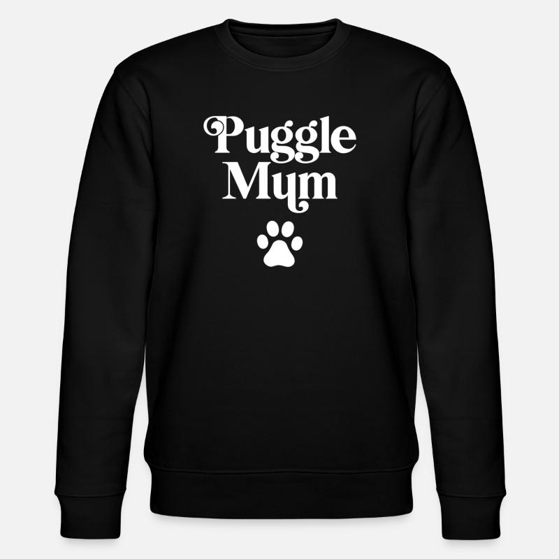 Puggle Mum - Stanley/Stella CHANGER Unisex Organic Sweatshirt - black