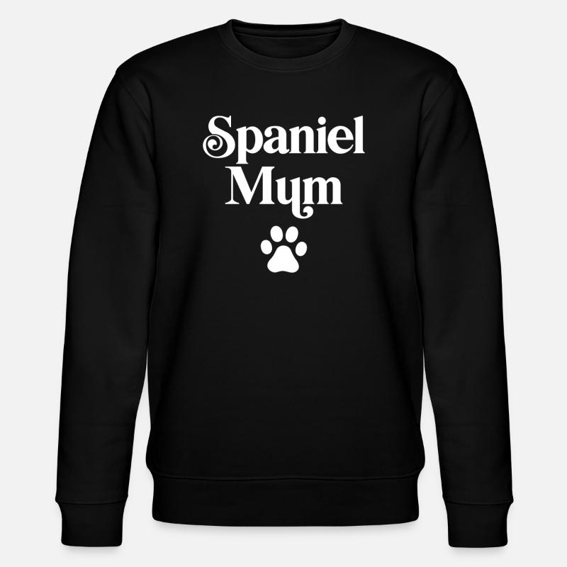 Spaniel Mum - Stanley/Stella CHANGER Unisex Organic Sweatshirt - black