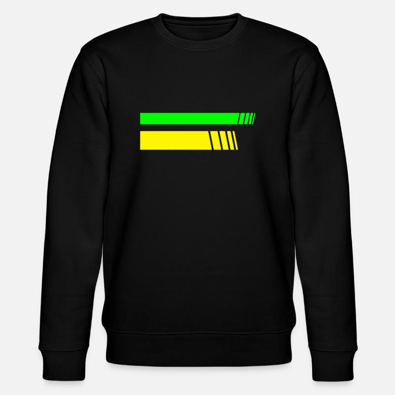 Rayures - Sweat bio CHANGER Stanley/Stella Unisexe - noir