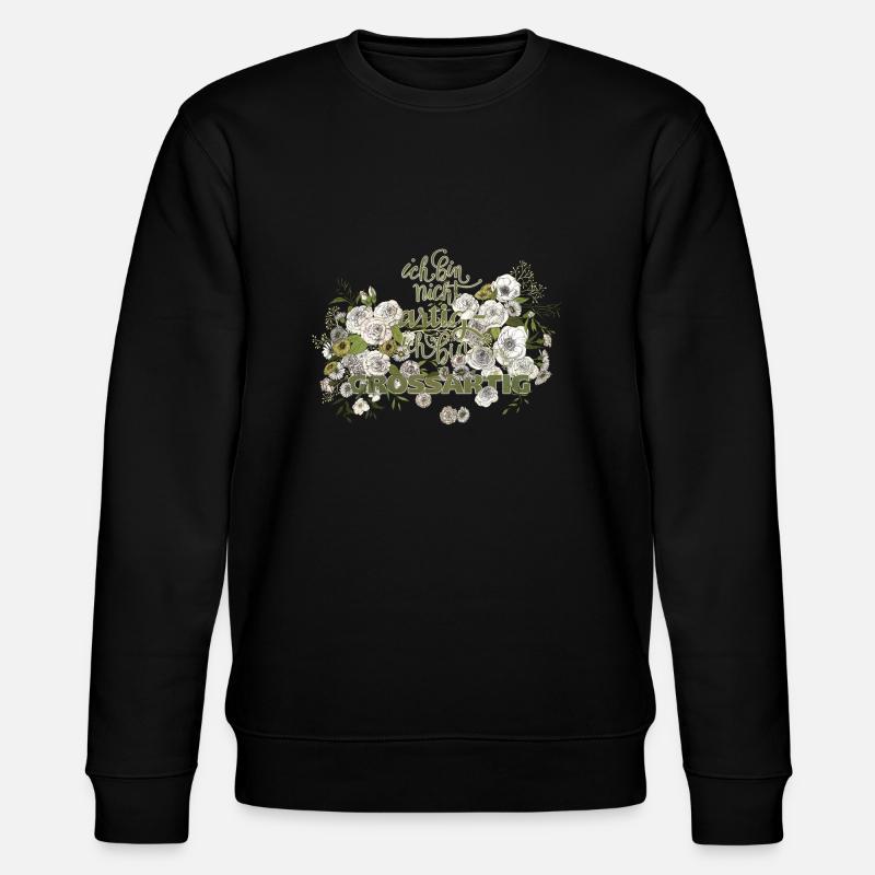 ich bin nicht artig - Stanley/Stella Unisex Bio-Sweatshirt CHANGER  - Schwarz